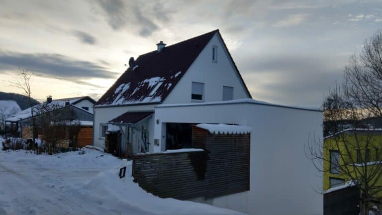 Einfamilienhaus mit Doppelgarage, Sindlbach Leistung: Rohbau